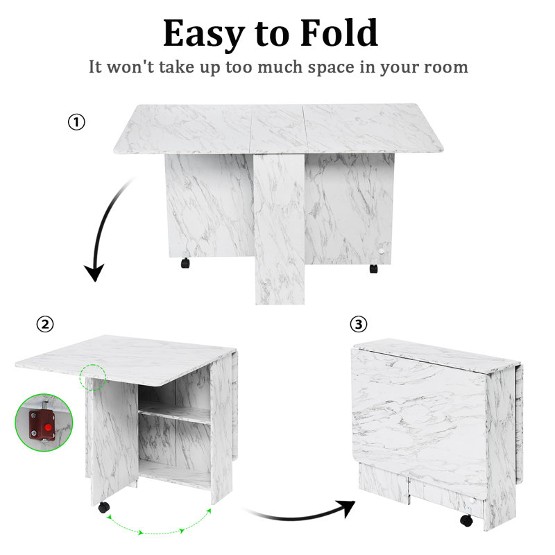 Wade Logan® Mccorkle Drop Leaf Trestle Dining Table & Reviews Wayfair